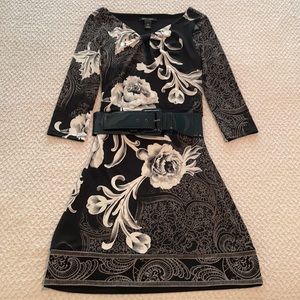 Black/white Evening Dress